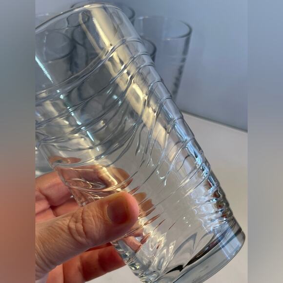 6 Libbey Orbita Cooler Water or Tea Drinking Glasses‎ - Like NEW - Picture 2 of 6